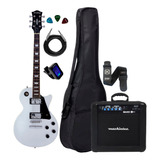 Kit Guitarra Lps-230 Prata Capa Cubo + Acessórios Completa