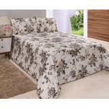 Kit Colcha Floral Super King Gigante 3,50m X 2,90m 3 Peças