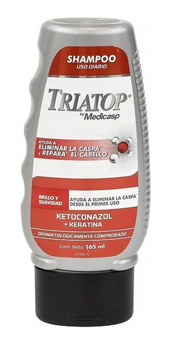 Shampoo Triatop Regeneración Ketoconazol Y Keratina X165ml