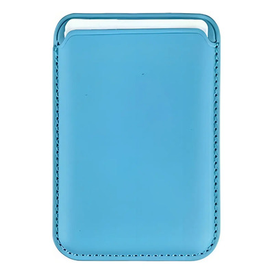 Cartera Wallet Billetera Tarjetero Para iPhone Magsafe Color Celeste | Envío gratis