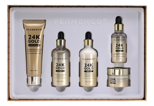 Kit Skin Care Línea 24k Gold Flamenco