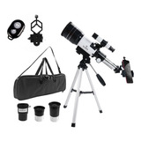 Telescopio Astronómico Monocular F40070 Planex + Soporte Color Blanco