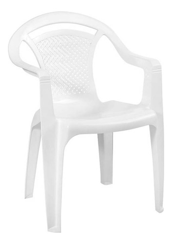 Silla De Plástico Blanca Jazmin