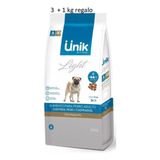 Unik Perro Adulto Razas Pequeñas Castrado/ Light X 3 + 1 Kg