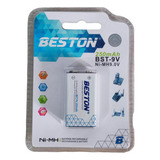 Bateria Pila Recargable Cuadrada 9v Beston  250mah  Ni-mh