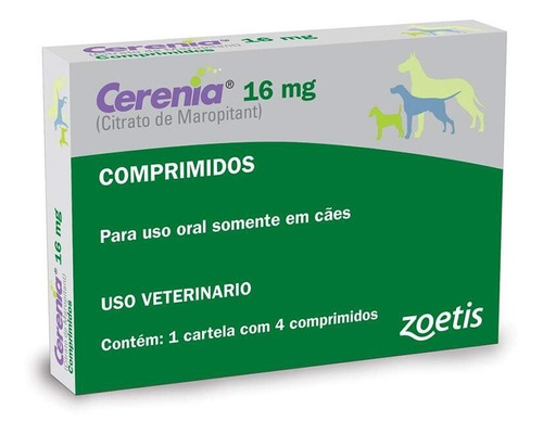 Cerenia 16mg Zoetis - 4 Comprimidos