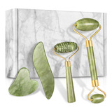 Set Jade Roller & Gua Sha Charmonic De 4 Piezas Para Rostro