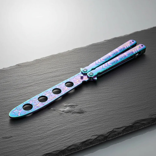 Navaja Mariposa Entrenamiento Balisong De Práctica Sin Filo | Meses sin interés