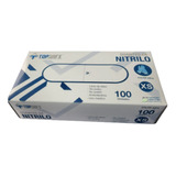 Guante De Nitrilo Azul Topsafe Xs Caja De 100 Unidades