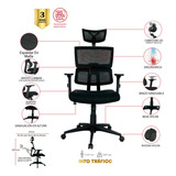 Silla De Oficina Capitanejo Brazo Graduabe Apoyo Lumbar