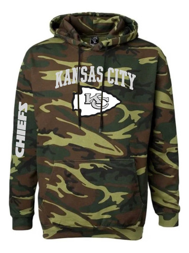 Sudadera Modelo Nfl Kansas City Chiefs Estampado En Vinil