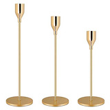 Juego De 3 Candelabros Decorativos Para Velas Cónicas Para.