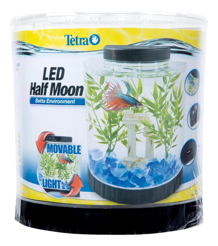 Bettera Tank Tetra Half Moon 4lt Luz Led Usb Ao