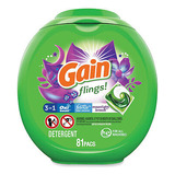 Gain Flings 81ct Laundry Detergent Soap Pods Moonlight B Vvc