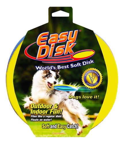 Funsparks Easy Disk Dog Flying Disc - Juguete Interactivo Pa