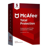 Antivirus Mcafee Total Protection 5dispositivos/mtp00lnr5raa