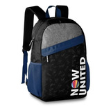 Mochila Linda Escolar Now United Juvenil Porta Laptop 15  