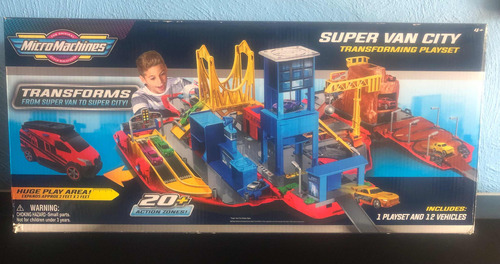 Micromachines Super Van City Set, Incluye 12 Vehículos, Msi