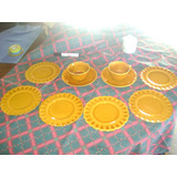 Antiguo Juego Te C.y.p.a. 1o Piezas .platos De Masa Tazas Te