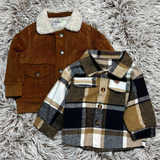 Kit 2 Prendas Bebé 12 Meses Chamarra Oshkosh/ Camisa Cuadros