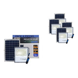 Reflector Led Solar 300w Exterior Control Remoto Ip66 4 Pack