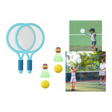 Raquetas Tenis Badminton 2 Padel Y 4 Pelotas Set Niños Juego