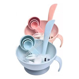 Set Kit Para Mascarilla Facial Bowl Cuchara Espátula X8 Un.