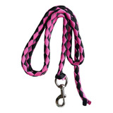 Cuerda De Plomo Para Caballo, Cuerda 3metros Negro W Rosa