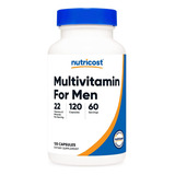 Multivitaminico Para Hombres Con 22 Nutritientes 120 Caps Sabor Sin Sabor