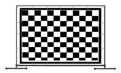 Estrutura Suporte Regulável Para Banner Lona 3x3