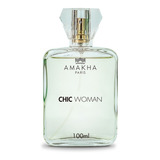 Perfume Feminino Chic Woman Amakha Paris 100ml Bolso Bolsa