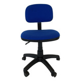 Silla De Oficina Secretarial Económica L100 Color Azul Material Del Tapizado Tela