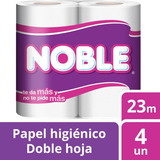 Papel Higienico Noble  Doble Hoja 4*23mt (3 Pack)-super