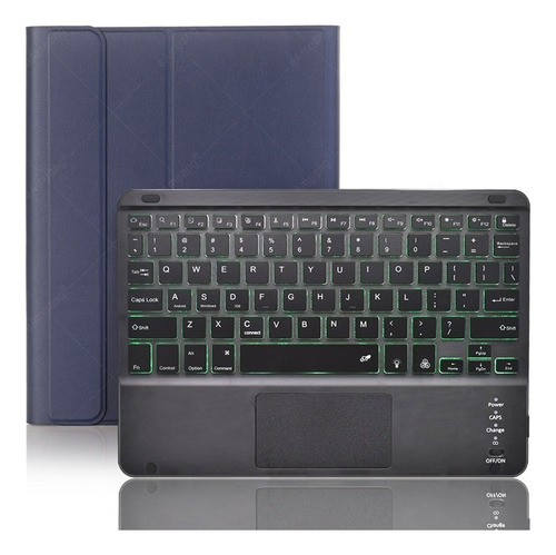 Capa Com Teclado Iluminado Touchpad Para iPad Air 5/air 4