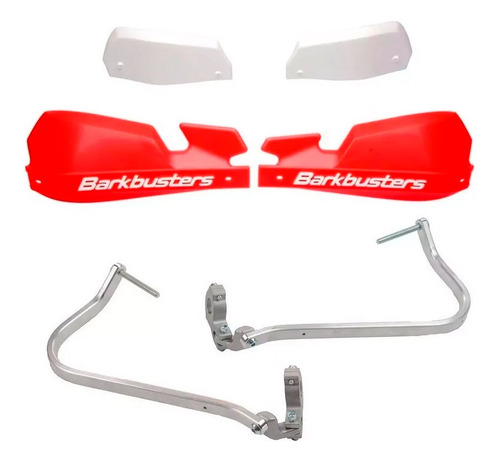 Cubremanos Aluminio Para Honda Nc 750 X Rojos