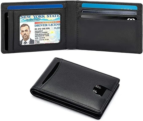Cartera Hombre Rfid Minimalista Con Espacio Para Billetes | Meses sin interés
