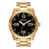 Reloj Corporal Ss All Gold/black Nixon Hombre