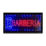 Cartel Barberia Luminoso Led Comercio Peluqueria Lite