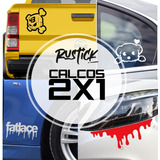 Calcos Stickers 10cm Auto Moto Skate Tatoo Ploteos Promo 2x1