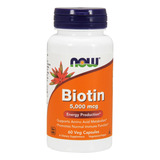 Now Foods - Biotina 5000mg 60 Capsulas