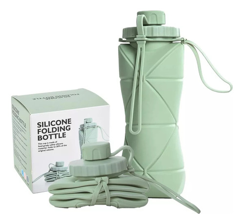 Botella De Agua Plegable De Silicona Para Viajes Y Fitness