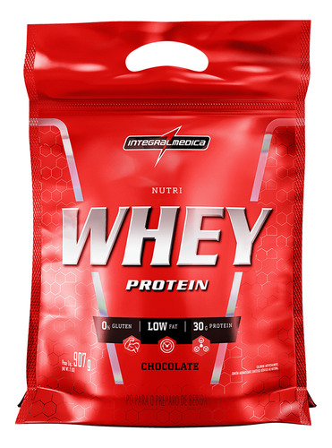 Nutri Whey Protein Hipercalórico Refil 900g - Integralmedica