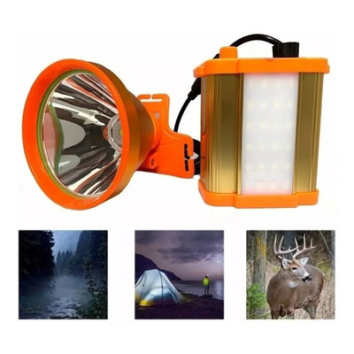 Lampara Minera Cacería La Bestia Faro De Largo Alcance Led Color Blanco | Meses sin interés