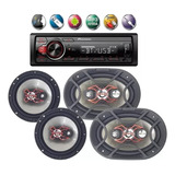 Aparelho Automotivo Pioneer Bluetooth 298bt + 4 Auto Falante