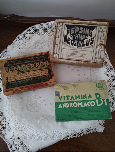 Antiguas Cajas De Medicamentos Una De 1935
