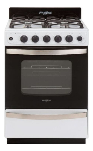 Cocina Whirlpool Wfb57di Multigas 4h Blanca 220v C/visor 60l