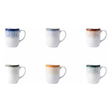 Jarro Mug 350ml De Porcelana Schmidt Esfera Color Color Azul