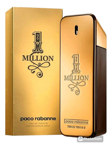 1 Million Eau De Toilette 200ml Paco Rabanne Paris França Perfume Importado Masculino Novo Original Caixa Lacrada