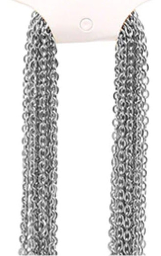 Cadenas Acero Quirurgico  Cd05 C/ Plateado 10unds 50cm X 3mm