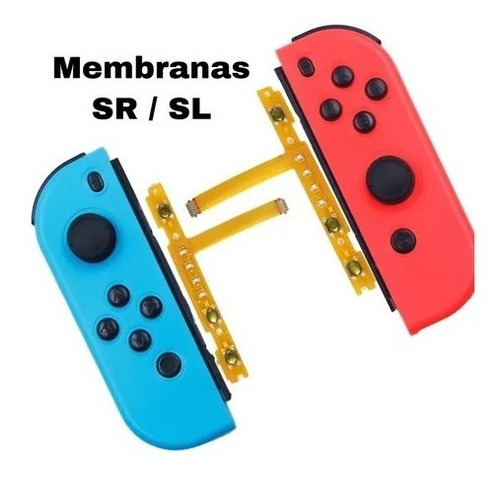 Juego De Membranas Flex Botón Joycon Nintendo Switch Sl Sr